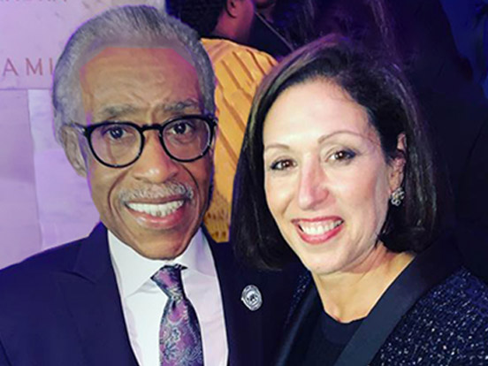 Suri Kasirer and Rev Al Sharpton, Founder of National Action Network